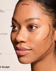 Contouring Bronzer Cream soft-sculpt infographic