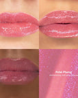 Skintone quadrant Glowify Juicy Plumping Lip Gloss product shade Petal Plump.