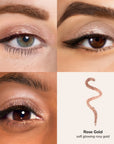 Skintone quadrant Glowify Long-Lasting Eyeshadow Stick product shade Rose Gold.