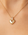 Golden Glow Heart Necklace