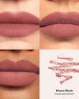 Skintone quadrant LipSense Long-Lasting Lip Liner Pencil product shade Mauve Blush.