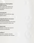 SeneGence Microbiome Correcting Cleanser ingredients list.