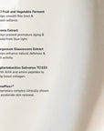 Microbiome Defense Daytime Moisturizer SPF 15 ingredient list.
