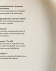 Microbiome Restorative Evening Moisturizer ingredient list.