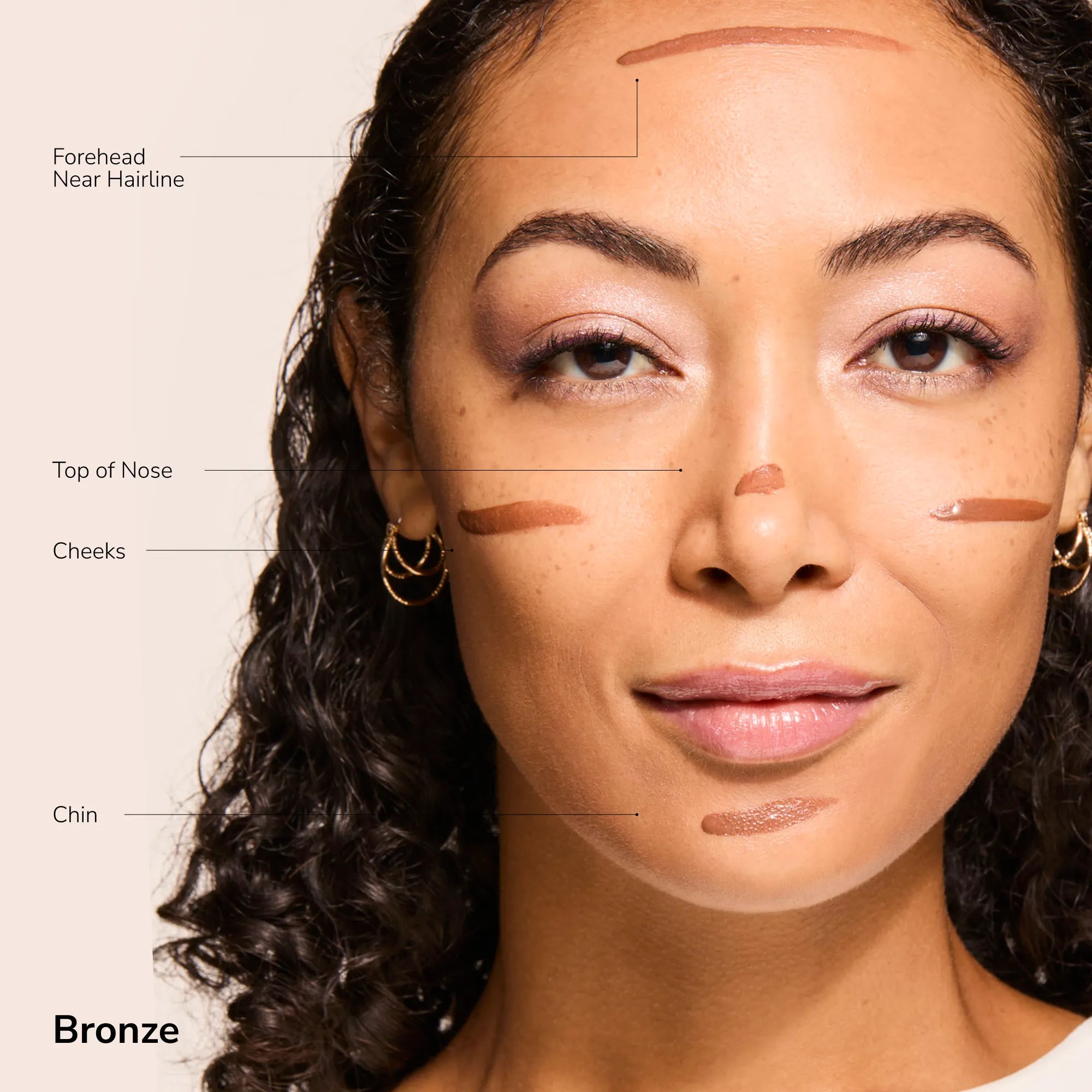 Contouring Bronzer Cream bronze infographic