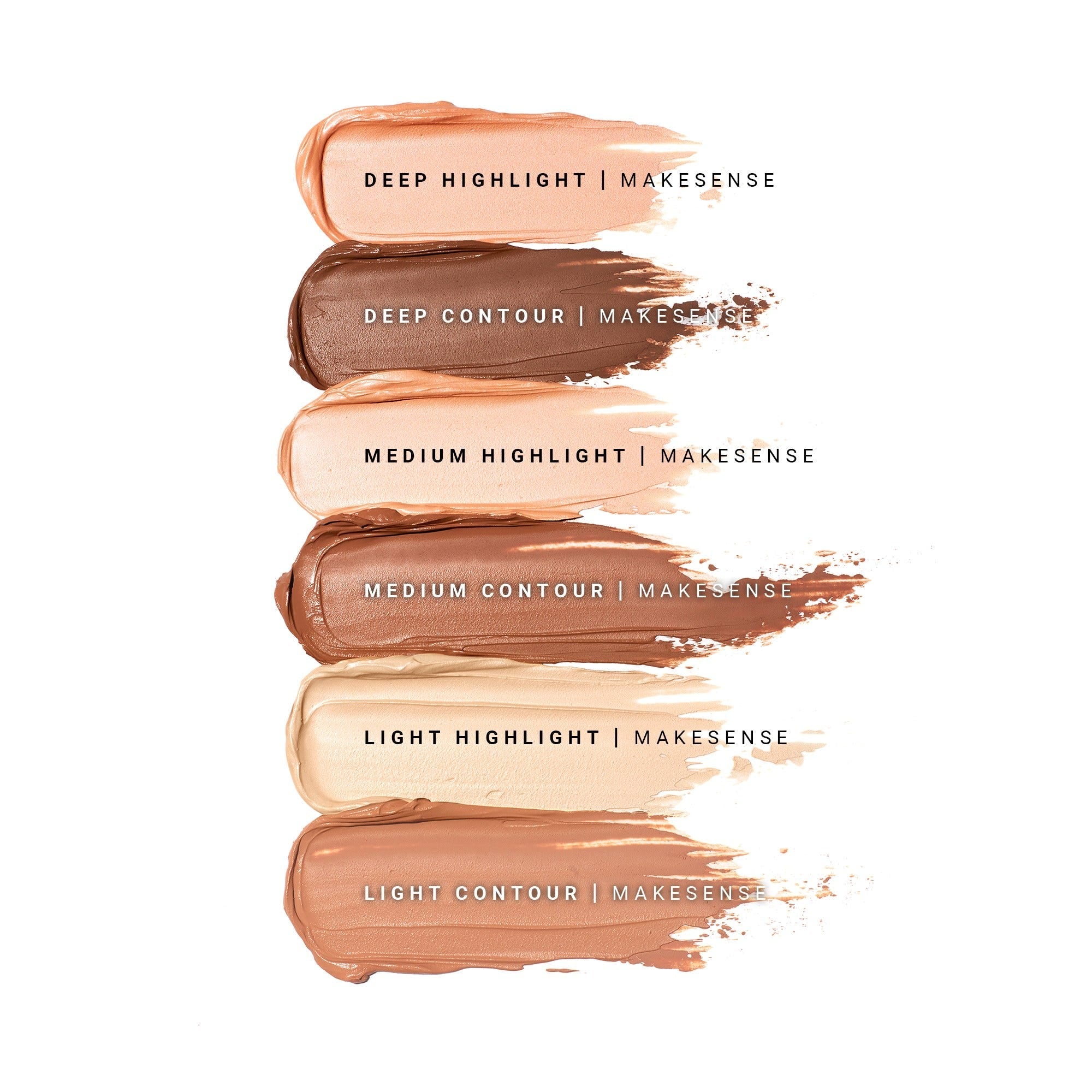 MakeSense® Cream Contour &amp; Highlight Duo - Deep