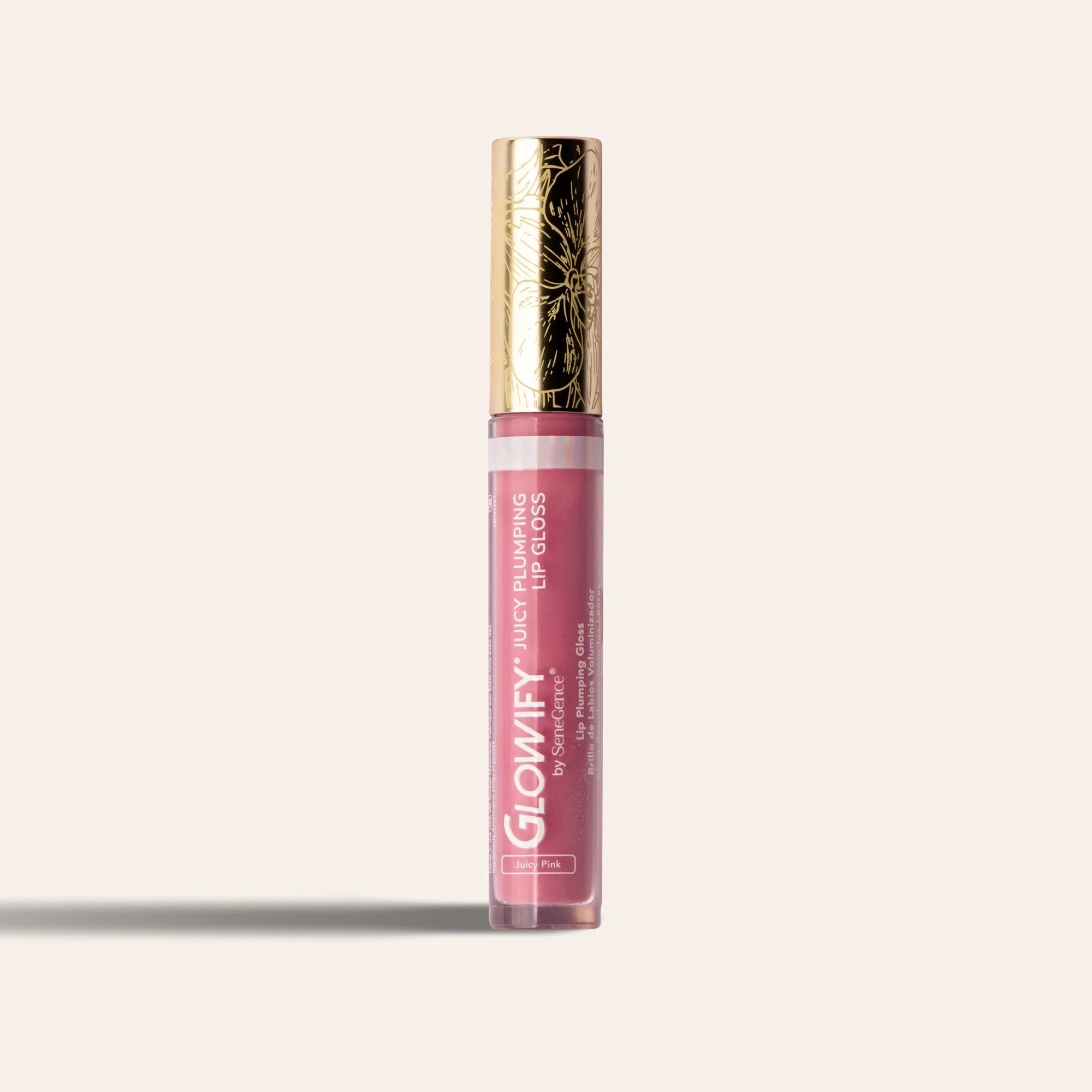 Glowify Juicy Plumping Lip Gloss product shade Juicy Pink.