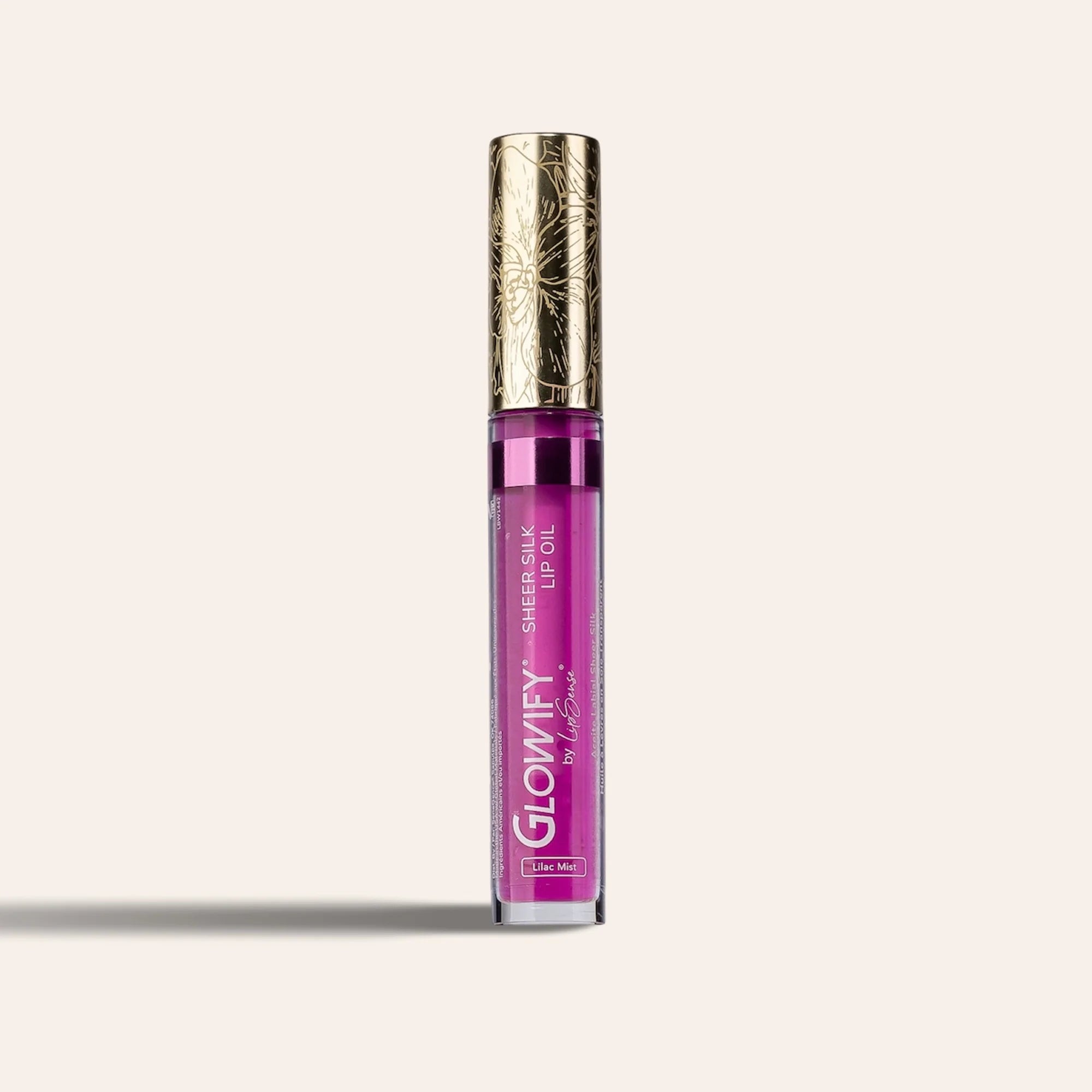 Glowify Sheer Silk Lip Oil product shade Lilac Mist.
