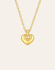 Golden Glow Heart Necklace