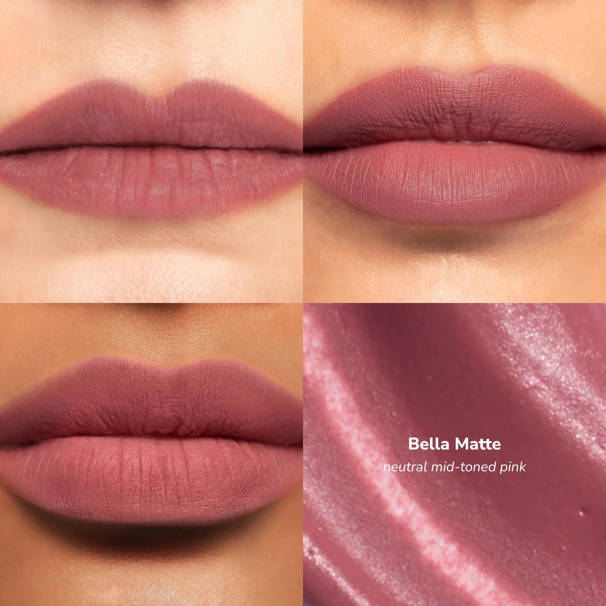 Skintone quadrant LipSense Cream product shade Bella.