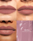 Skintone quadrant LipSense Cream product shade Milk Rose.