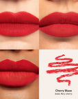 Skintone quadrant LipSense Long-Lasting Lip Liner Pencil product shade Cherry Blaze.