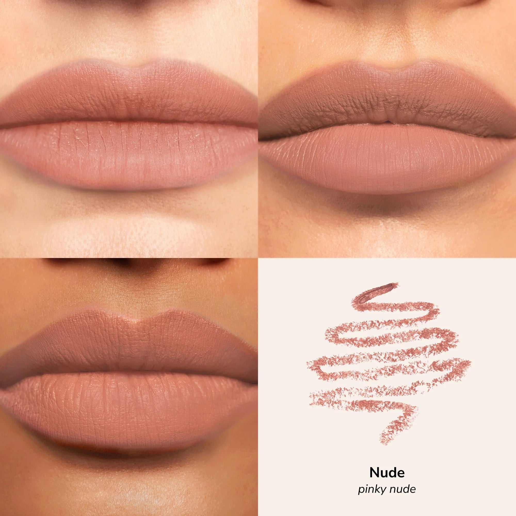 Skintone quadrant LipSense Long-Lasting Lip Liner Pencil product shade Nude.