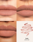 Skintone quadrant LipSense Long-Lasting Lip Liner Pencil product shade Nude.