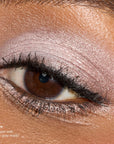 Close-up of an eye with soft dove-gray matte shadow from Ethereal ShadowSense Eyeshadow Duo CN