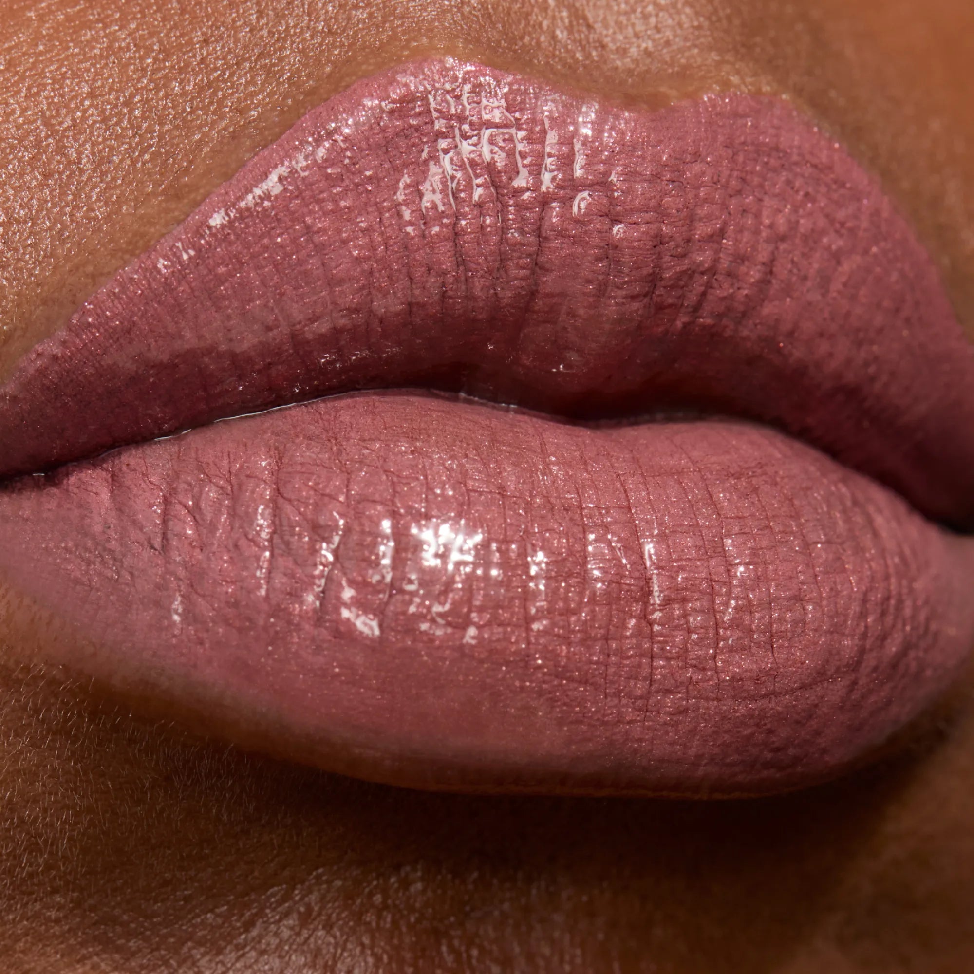 Close up of model wearing LipSense Lip Color shade Bella