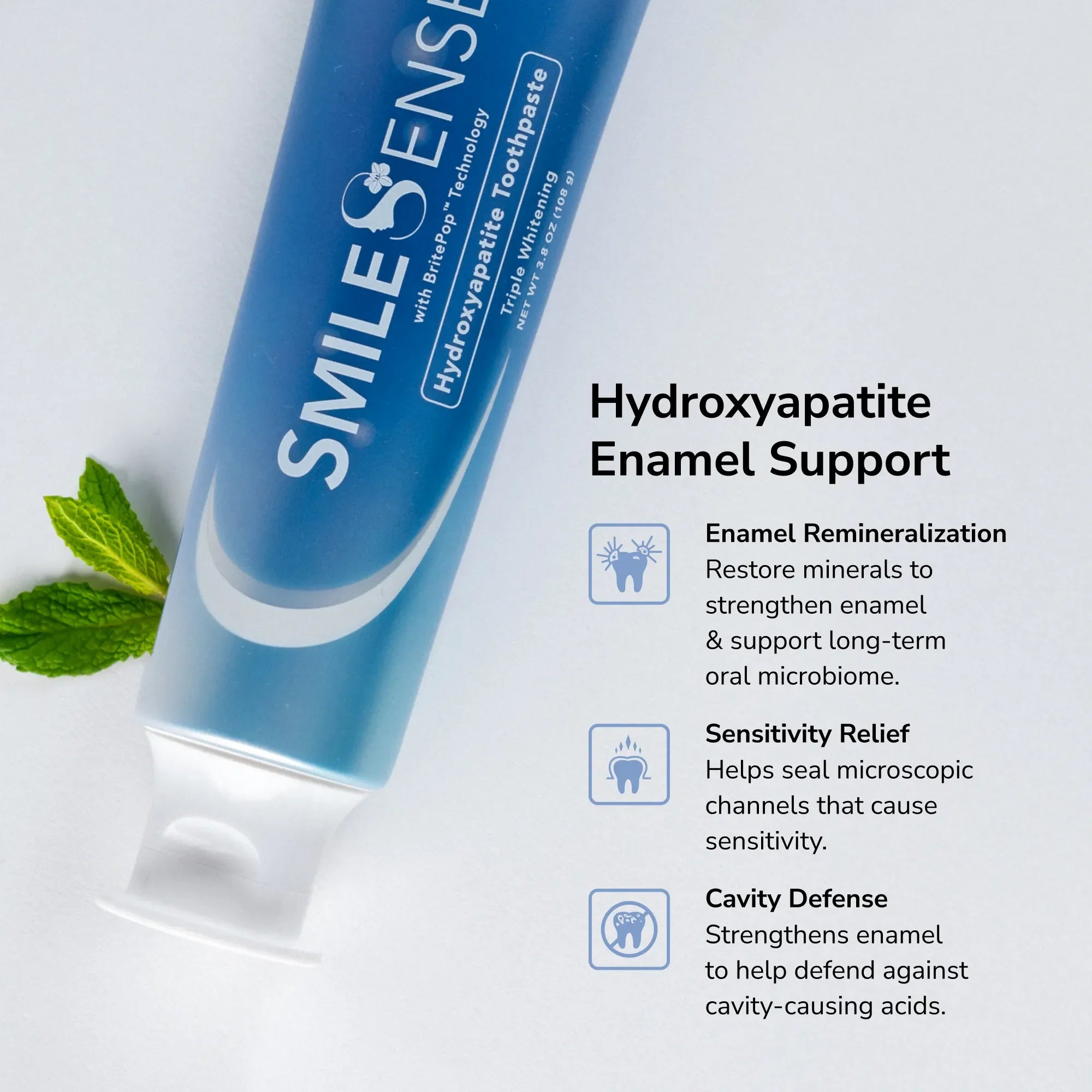 SimleSense Hydroxyapatite Toothpaste benefits.