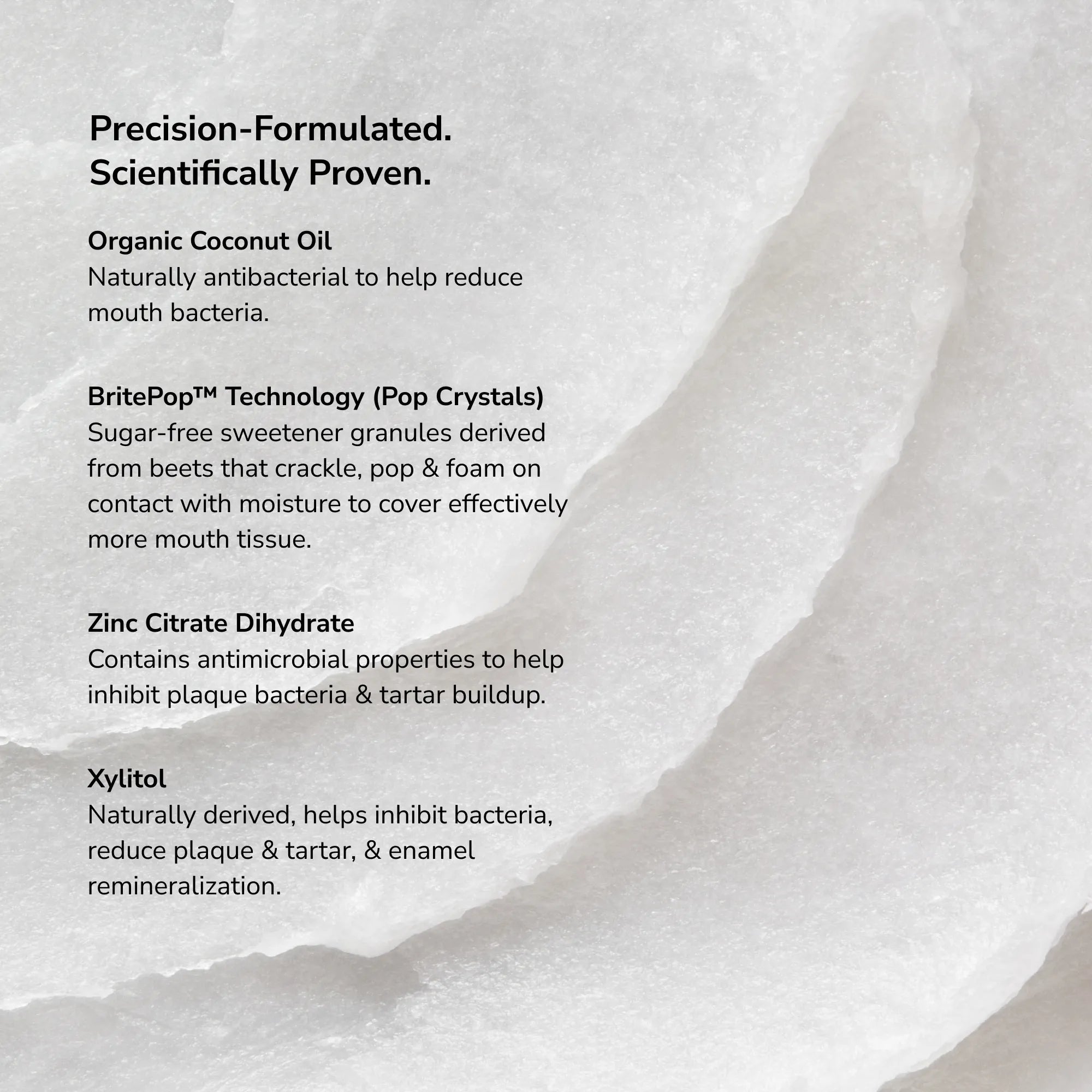 SimleSense Hydroxyapatite Toothpaste Ingredients.