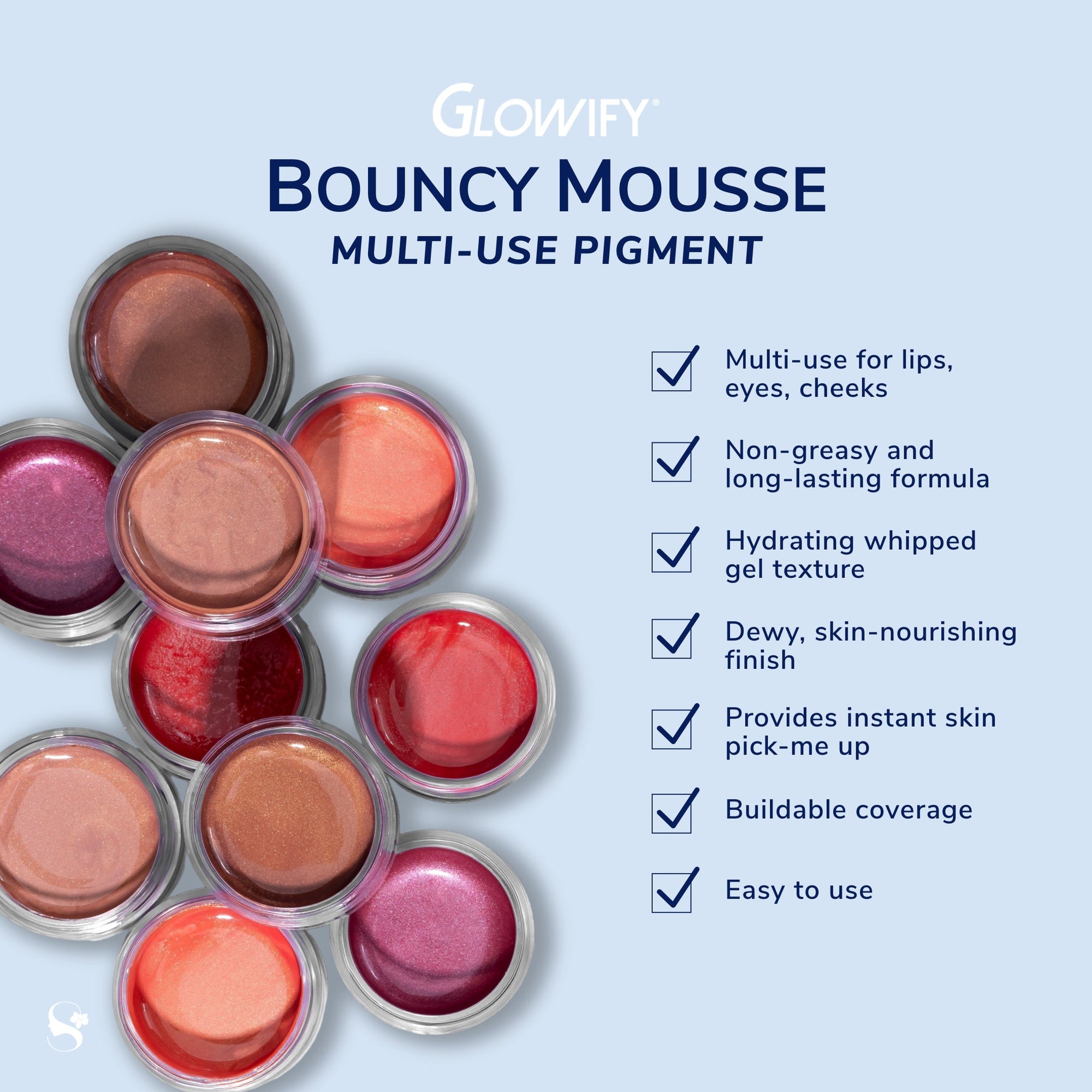 Glowify Bouncy Mousse Multi-Use Pigment - Sunkissed
