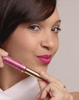 LipSense Cream Shine product application shade Cherie.