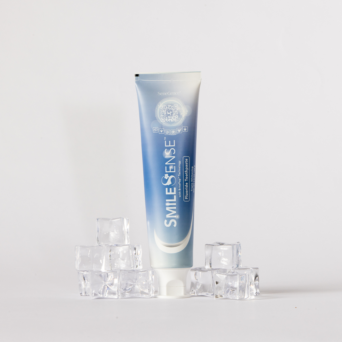 SmileSense™ Fluoride Toothpaste with BritePop™ Technology